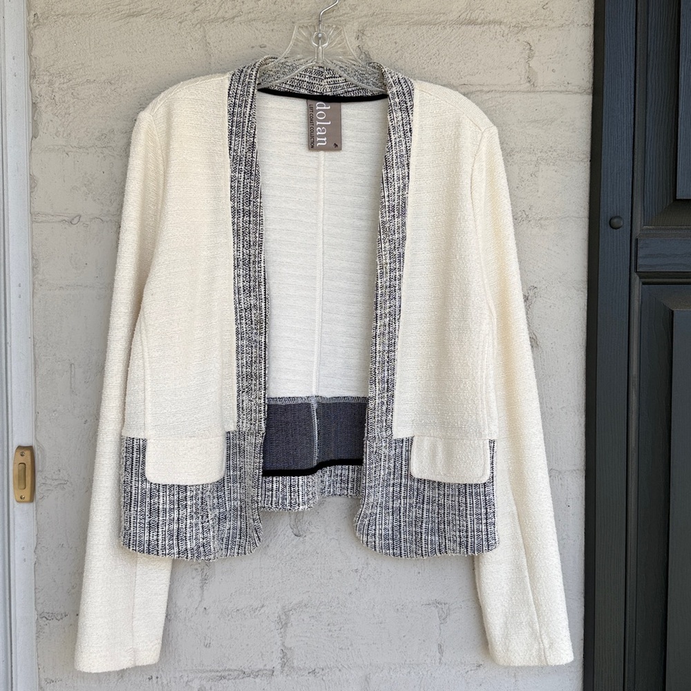 Anthropologie Dolan Left Coast Sheridan Cropped Sweater Jacket Blazer Medium - Picture 4 of 10